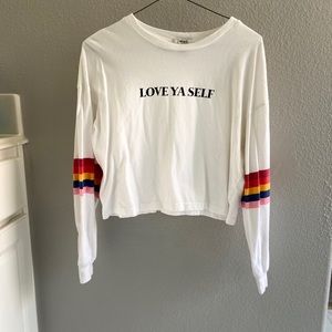 Long sleeve crop top